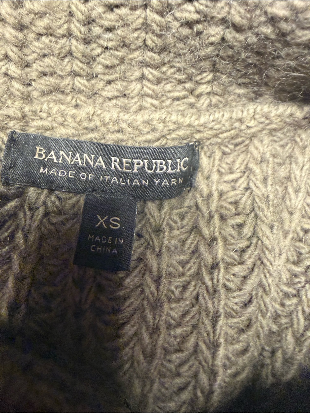 Banana Republic Women’s XS Chunky Turtleneck Sweater Merino Wool Alpaca - Picture 6 of 7